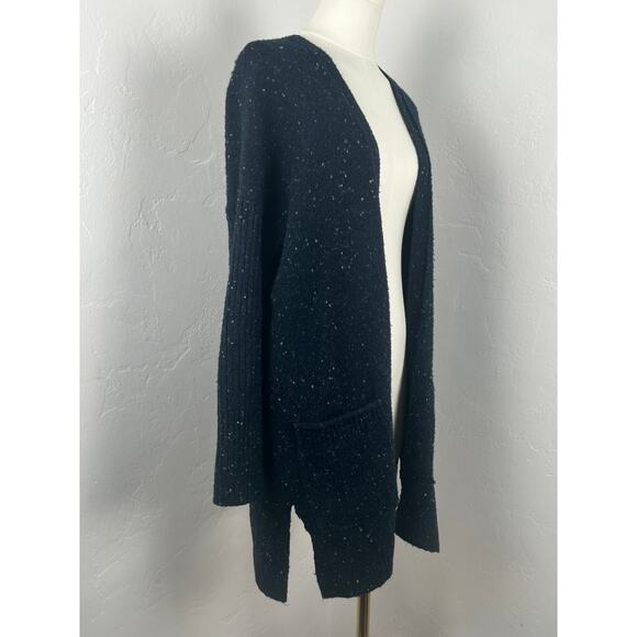 ABERCROMBIE & FITCH NUBBY KNIT DUSTER CARDIGAN SWEATER IN NAVY (Womens: Med) - Picture 8 of 15